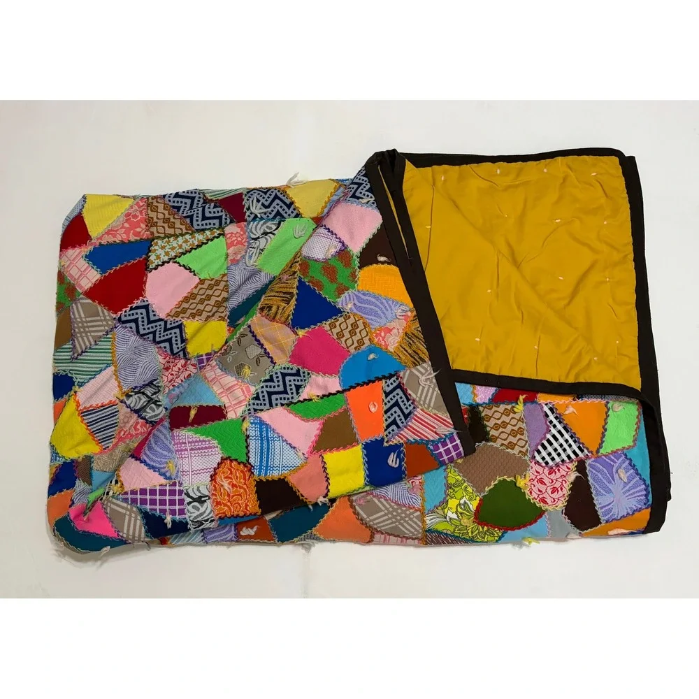 Vintage CRAZY PATCHWORK 95